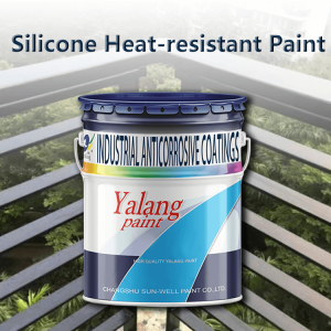 Silicone heat-resistant paint